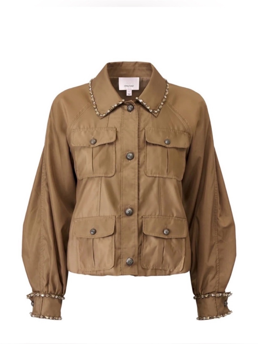 cinqà sept Rhinestone Chain Adami Jacket - Picture 10 of 11